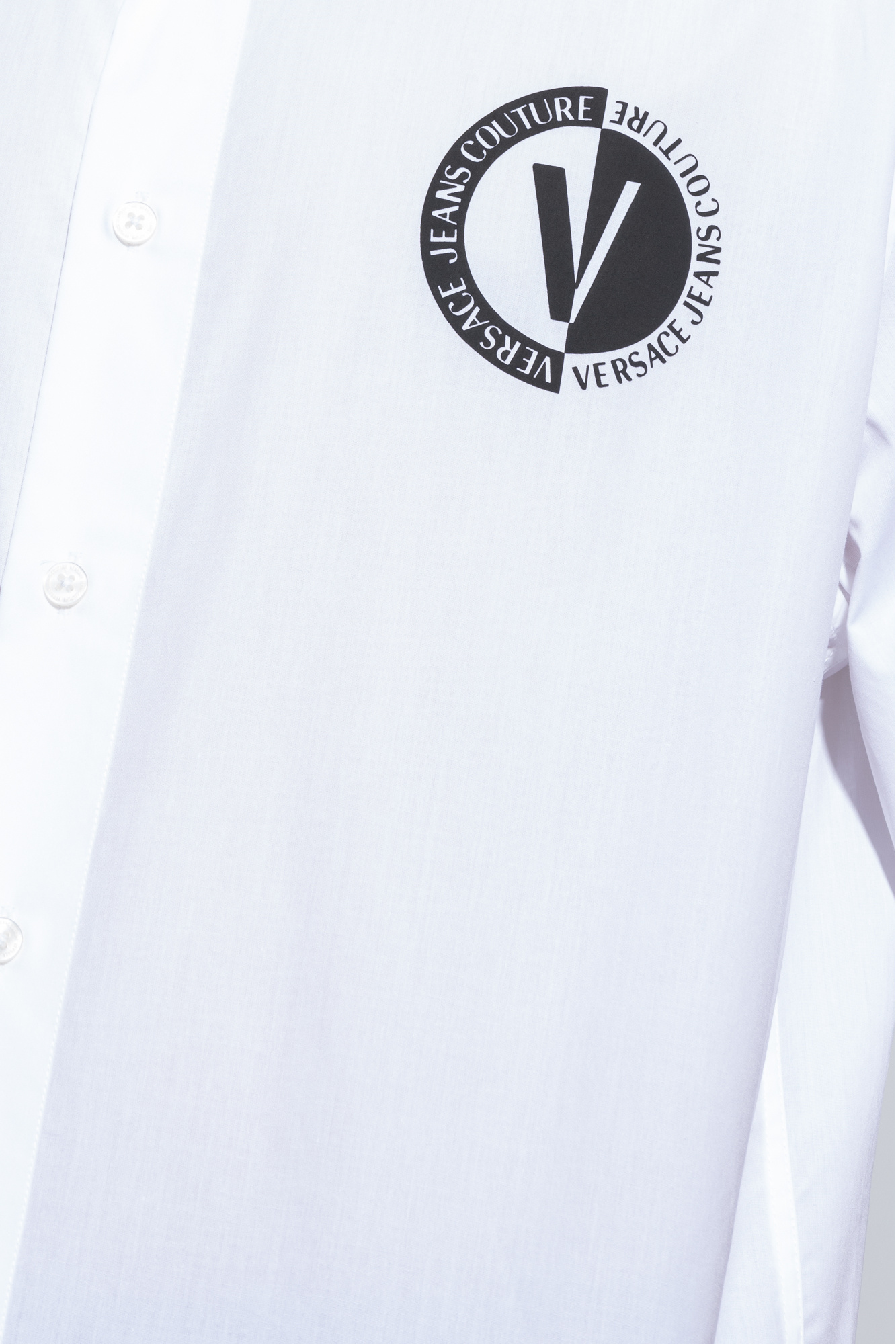 Versace Jeans Couture White Cotton T-Shirt for Men